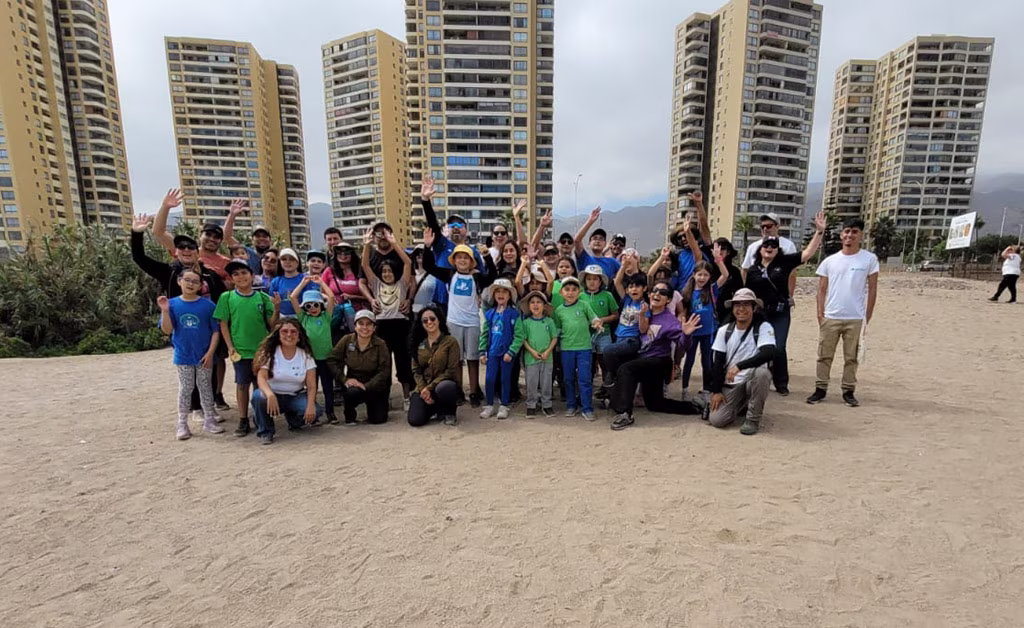 Forjadores Ambientales y sus padres.