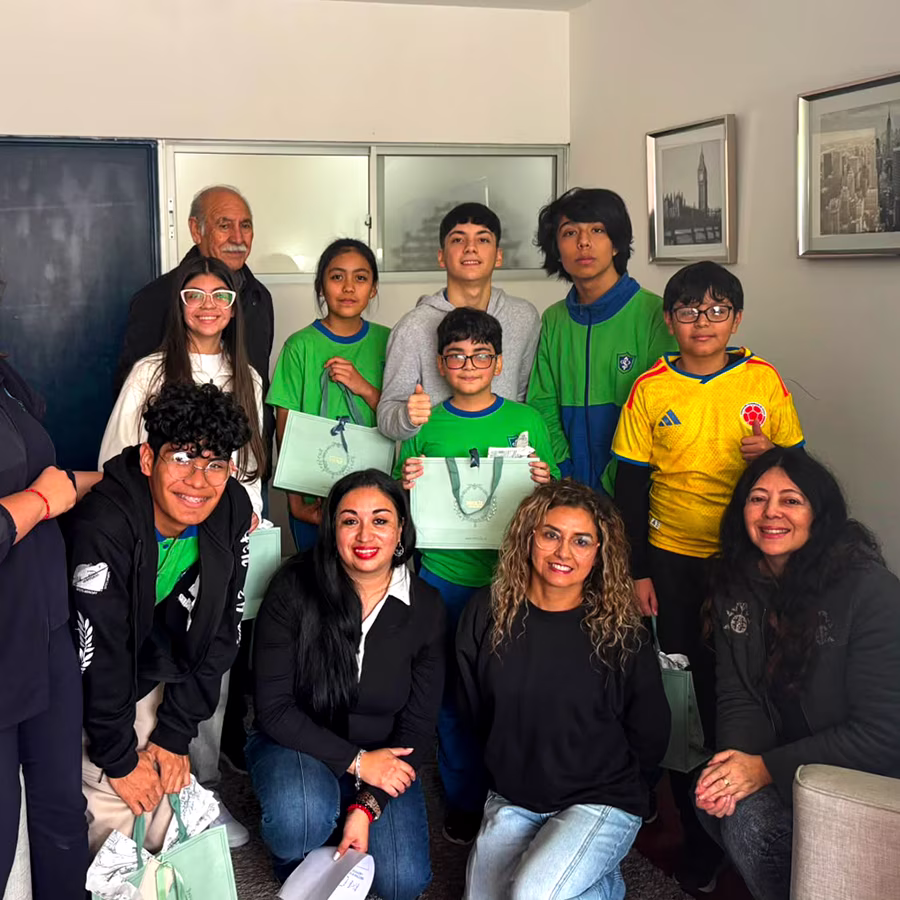 Alumnos ganadores de las olimpiadas comunales de matemáticas 2026.