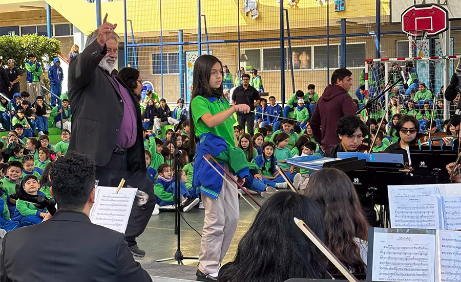Concierto educativo de la Orquesta Sinfónica de la Carrera de Música de la Universidad de Antofagasta.