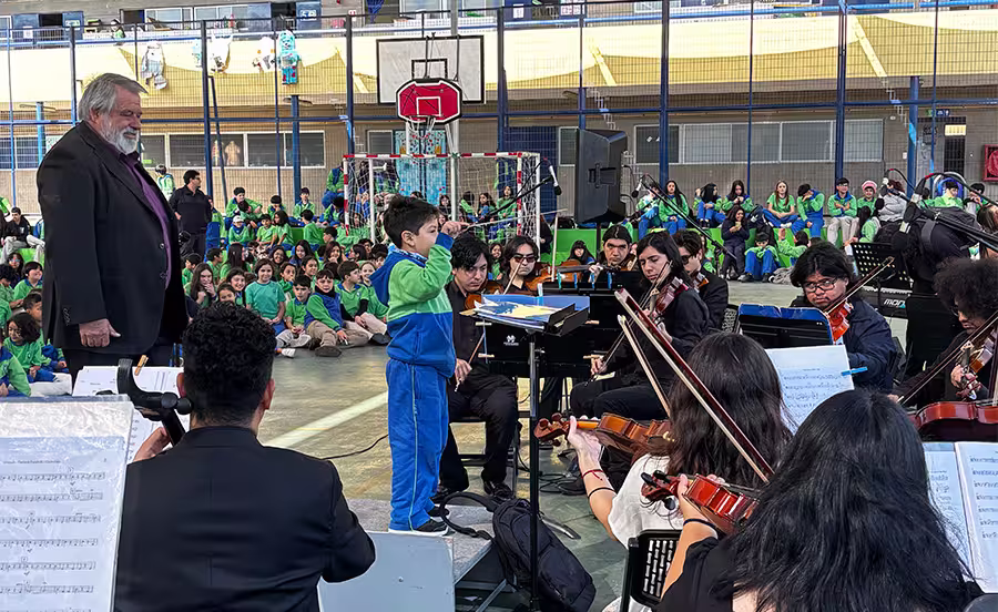 Concierto educativo de la Orquesta Sinfónica de la Carrera de Música de la Universidad de Antofagasta.