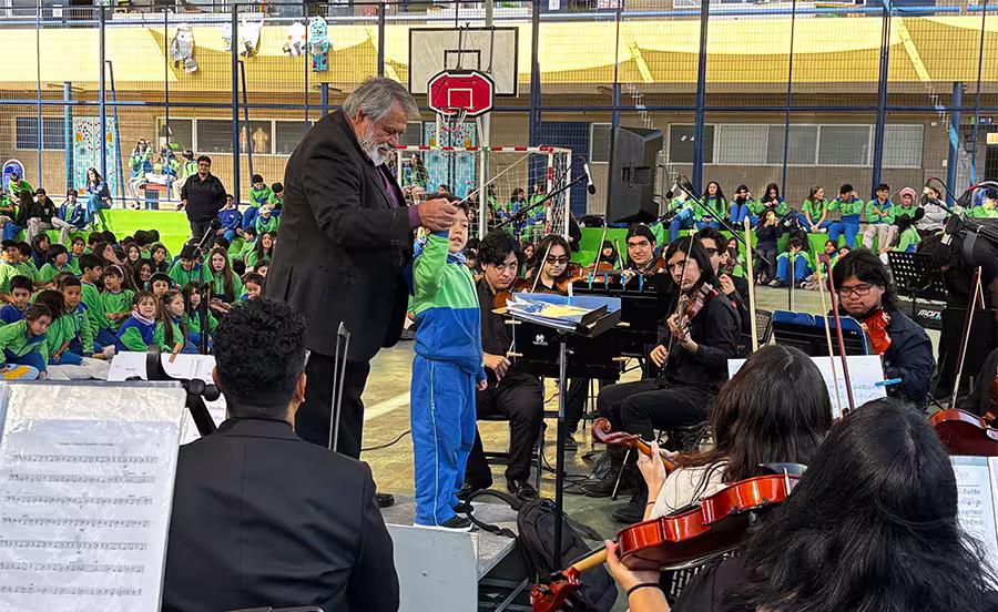 Concierto educativo de la Orquesta Sinfónica de la Carrera de Música de la Universidad de Antofagasta.