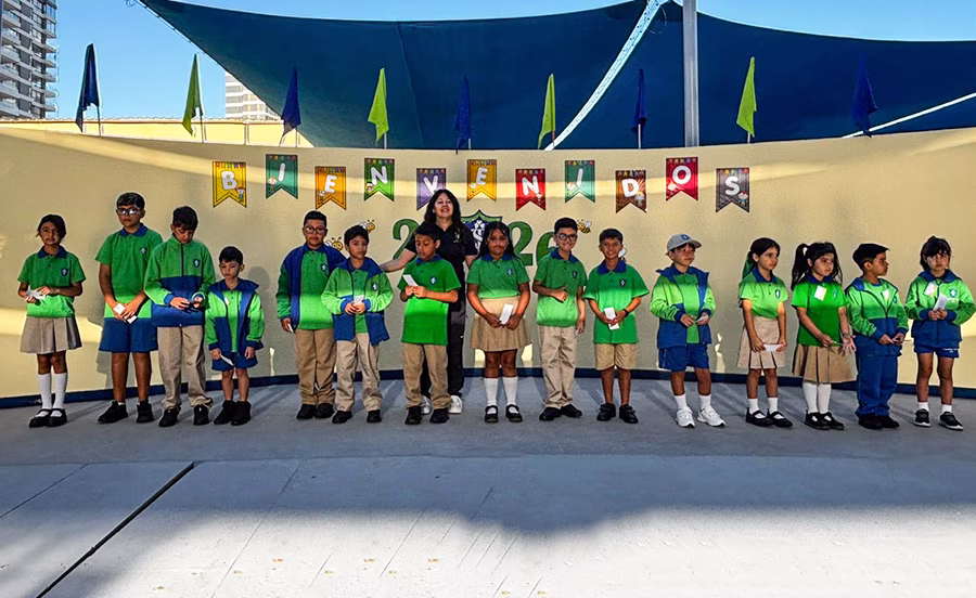 Primer día de clases en el Colegio San Patricio.